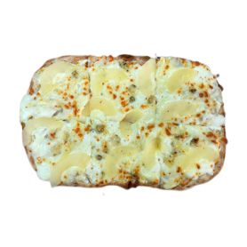 Римская пицца с грушей и горгонзолой
